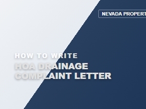 How to Write an Hoa Drainage Complaint Letter in Nevada